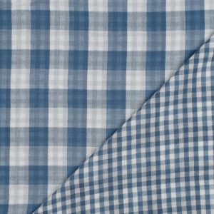 DOBLE GASA QUADRES col. BLAU