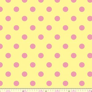 10-CANVAS RESINAT IMPERMEABLE  TOPOS GROC/ROSA